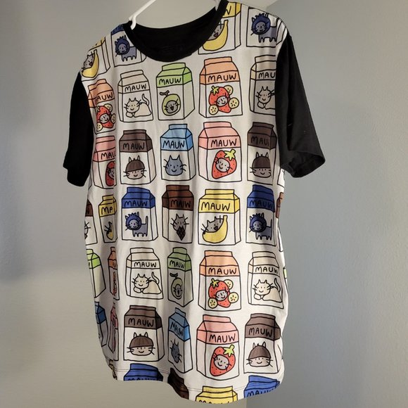 UNIQUE-MAUW MAUW MAUW MAUW CAT DESINGS TSHIRT - GREAT GIFT FOR THE CAT LOVER!!! - Picture 3 of 9